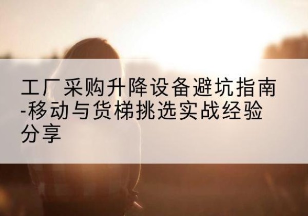 桦甸移动式升降机怎么选-工厂采购升降设备避坑指南-移动与货梯挑选实战经验分享